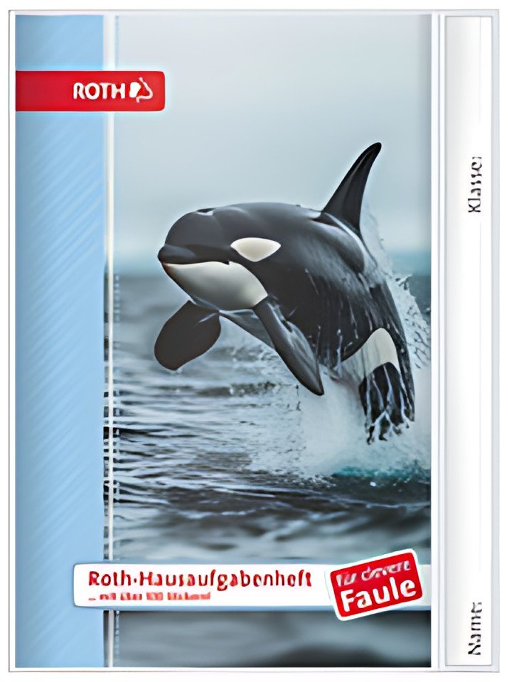 ROTH Hausaufgabenheft Tiere für clevere Faule "Orca"