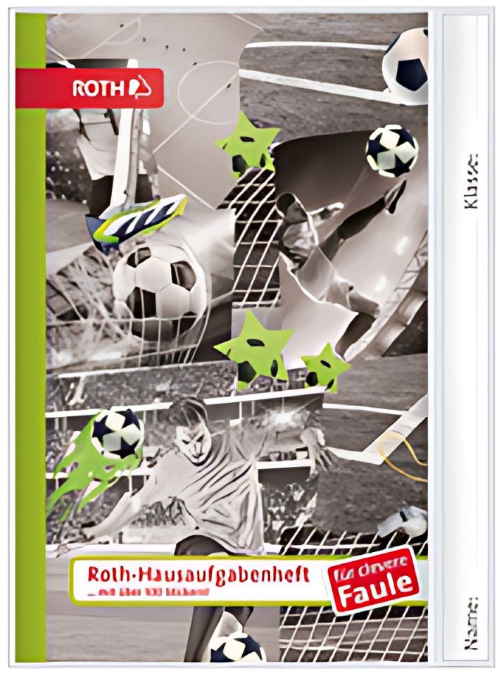 Livre de devoirs ROTH pour adolescents pour personnes intelligentes et paresseuses Soccer Collage