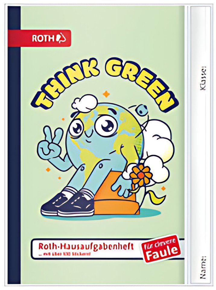 Livre de devoirs ROTH pour adolescents pour les gens intelligents et paresseux Go Green