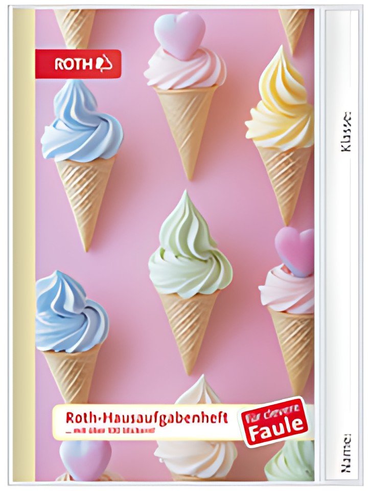 ROTH Hausaufgabenheft Teens für clevere Faule Ice Cream