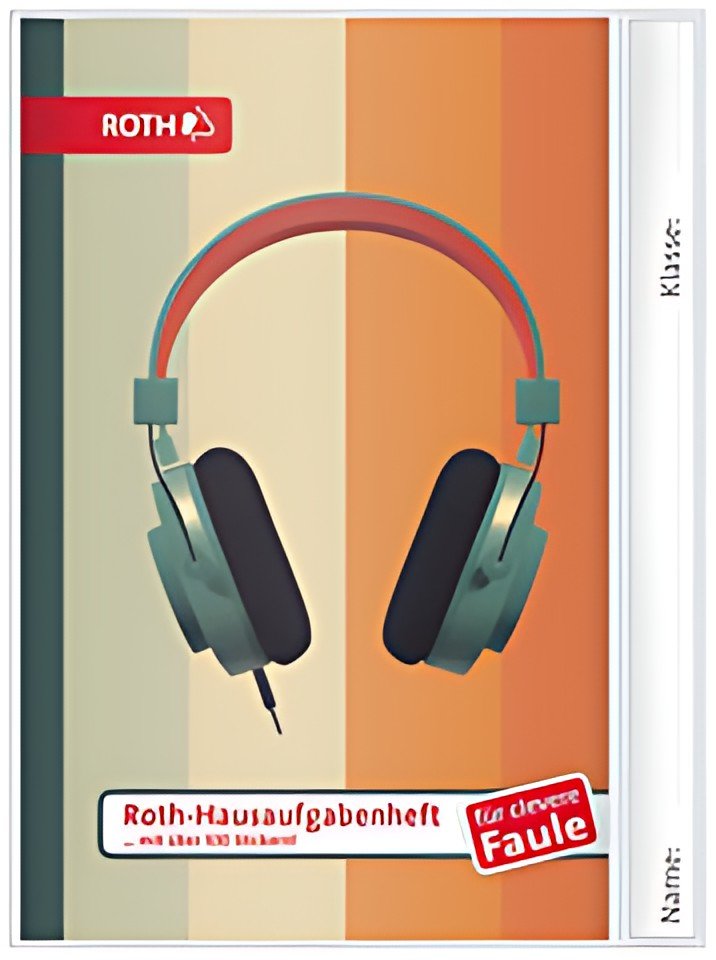 ROTH Hausaufgabenheft Teens für clevere Faule Retro Music