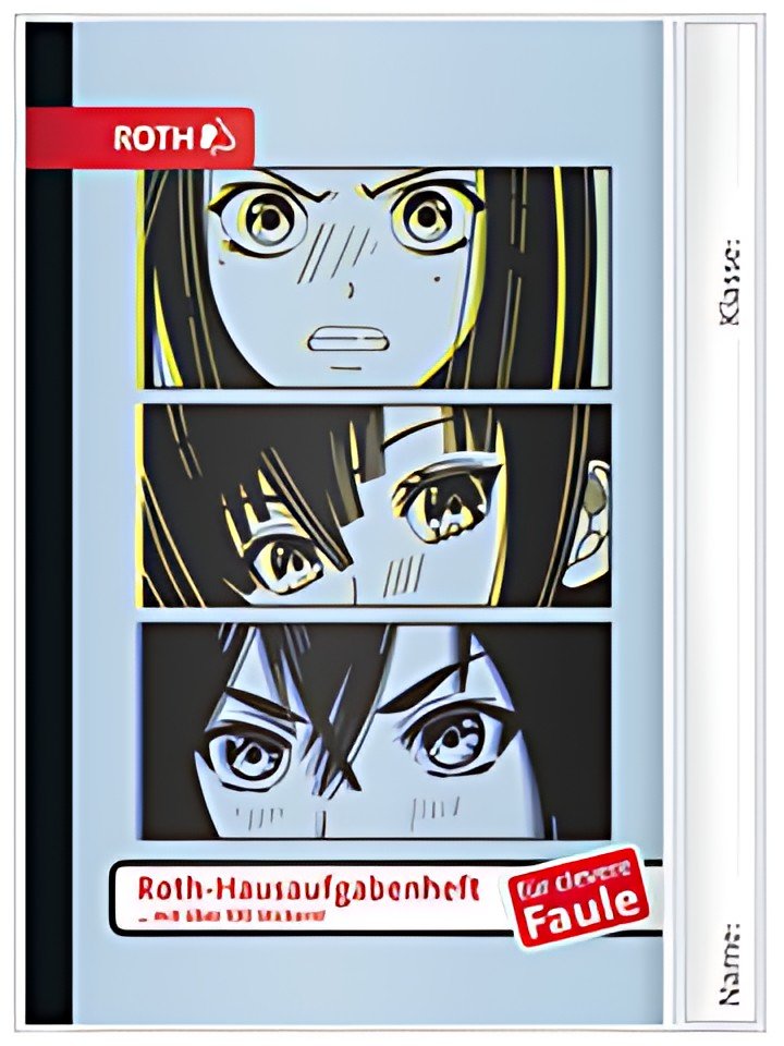 ROTH Hausaufgabenheft Teens für clevere Faule Manga Eyes