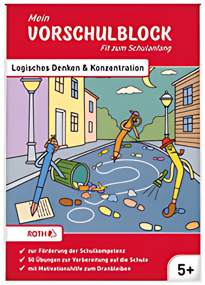 ROTH Mein Vorschulblock "Logisches Denken & Konzentration"