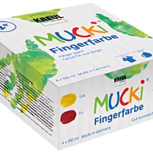 KREUL Gouache aux doigts "MUCKI", 150 ml, kit de 4