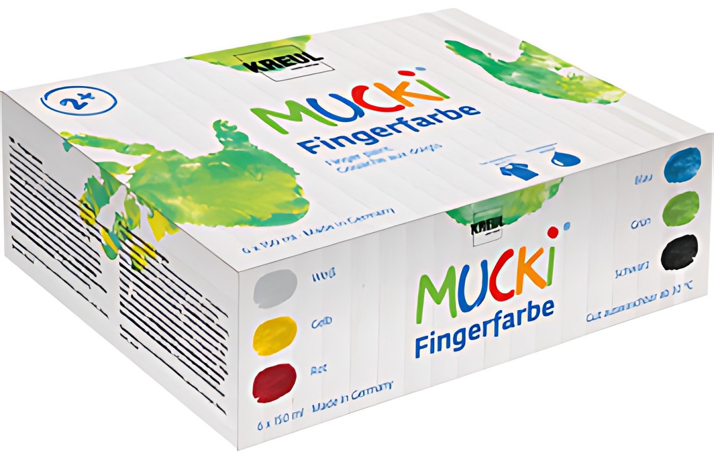 KREUL Gouache aux doigts "MUCKI", 150 ml, kit de 6