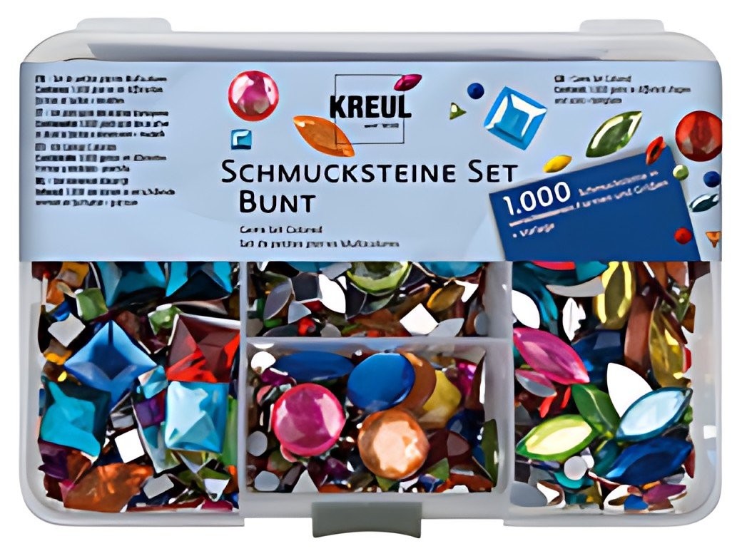 KREUL Set de pierres décoratives "Multicolore"