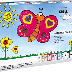 KREUL Window Color, kit avec beaucoup de peinture