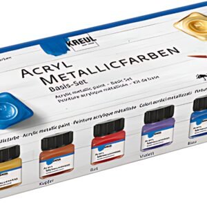 KREUL Peinture acrylique métallique, kit de base