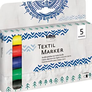 KREUL Marqueurs textiles medium, set de 5