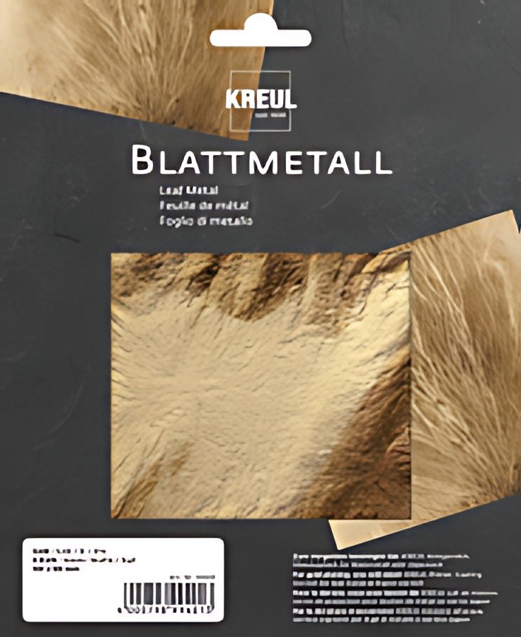 KREUL Feuilles de métal, 140 x 140 mm, or