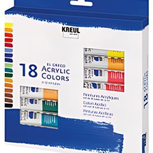 KREUL Peinture acrylique el greco, 12ml, set de 18