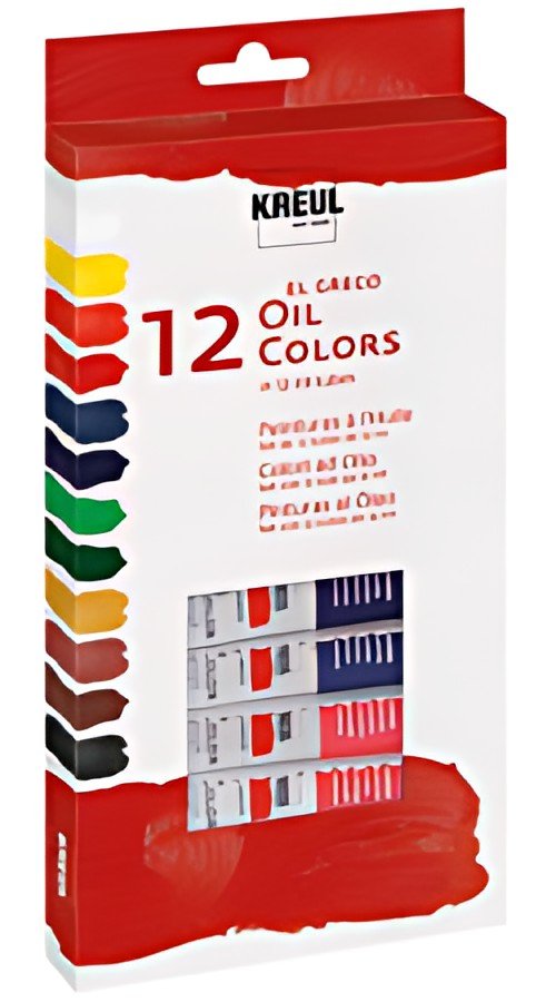 KREUL Peinture à l'huile el Greco, 12 ml, set de 12