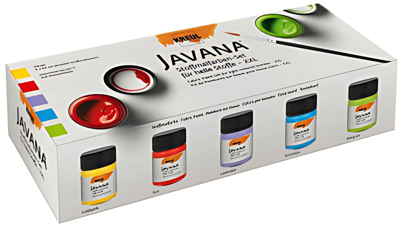 KREUL Peinture pour textiles JAVANA, kit XXL 5 x 50ml