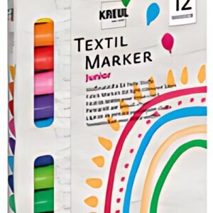 KREUL Marqueurs textiles medium "Junior", set de 12