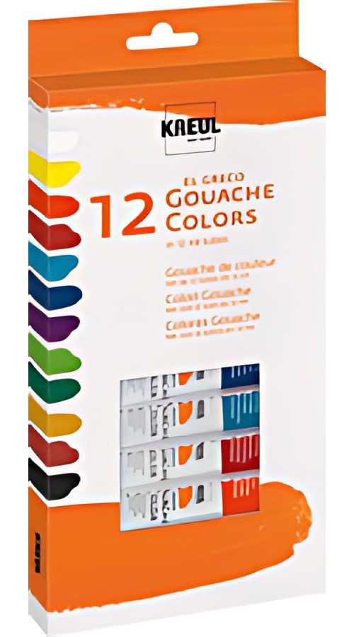 KREUL Gouache el Greco, 12 ml, kit de 12