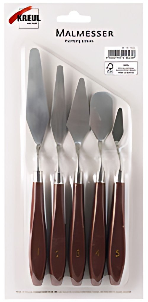 KREUL Couteau à peindre, kit de 5