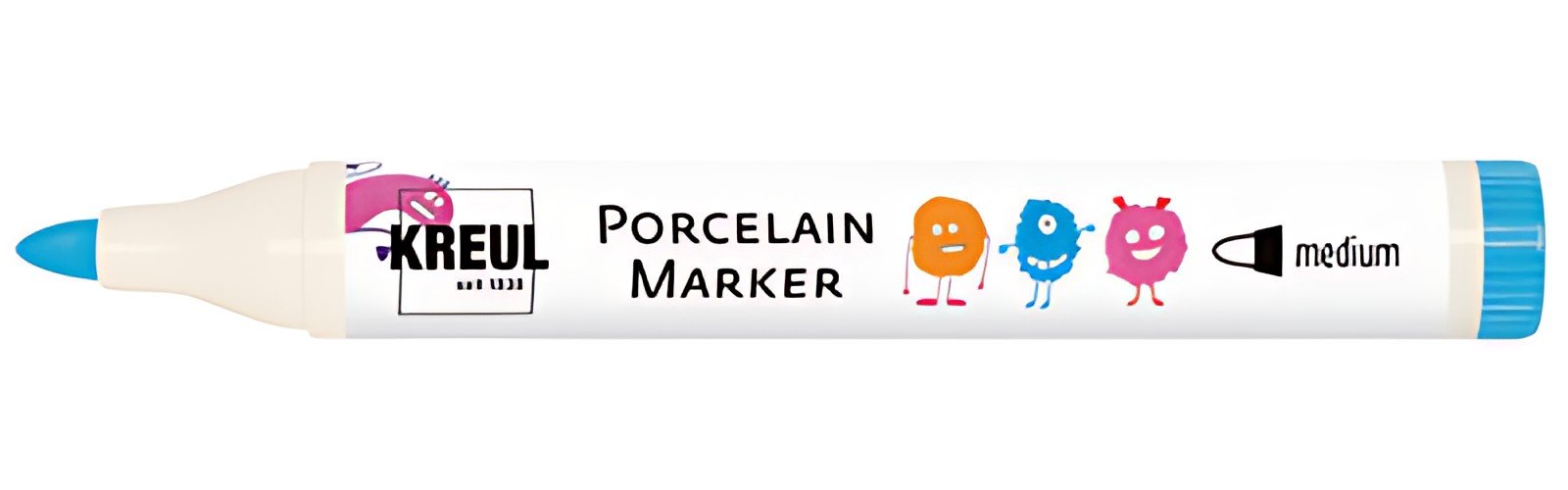 KREUL Marqueur pour porcelaine medium, bleu clair
