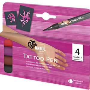 KREUL Stylo de tatouage Tattoo Pen, kit de 4