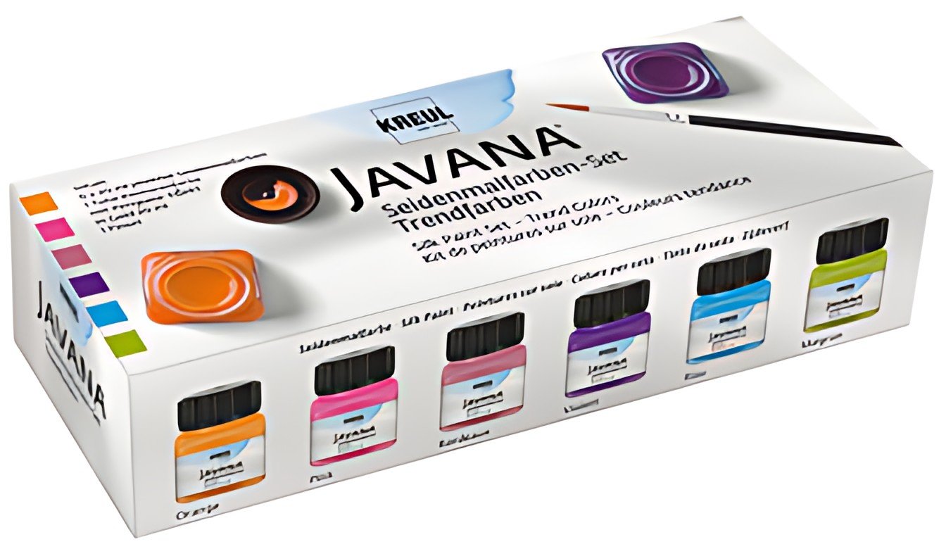 KREUL Peinture pour soie JAVANA, kit couleur tendance