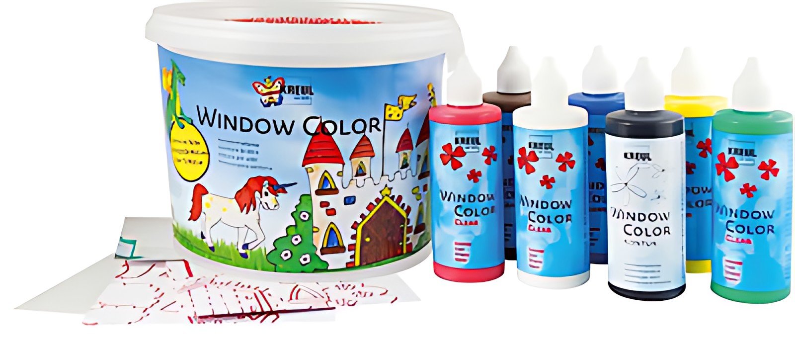 KREUL Window Color Hobby Line "C2", Set complet "Château"