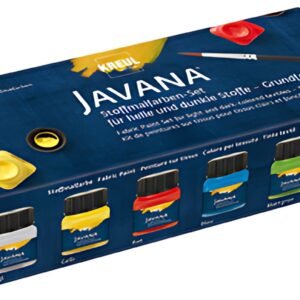KREUL Peinture pour textiles JAVANA, kit créatif