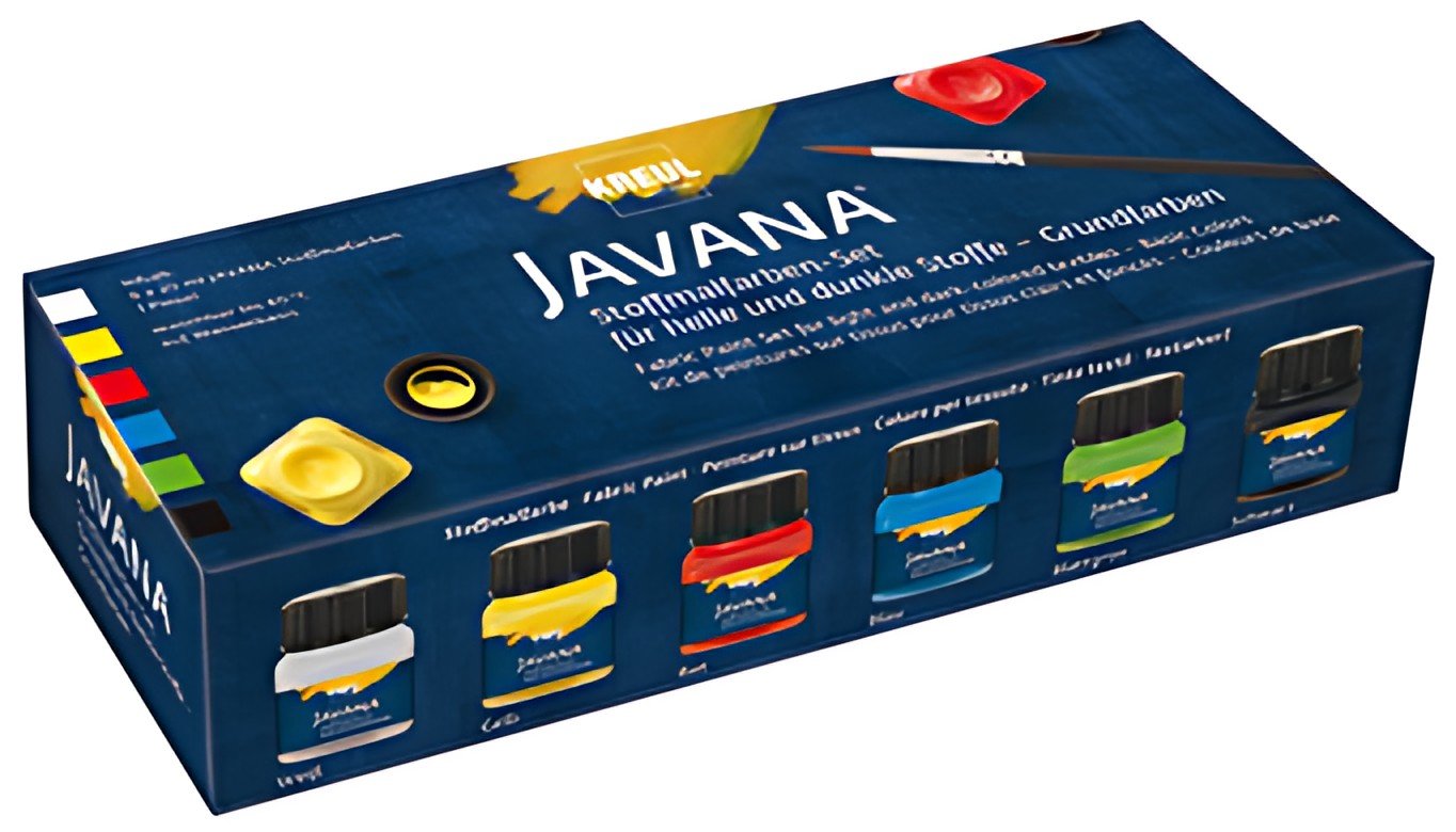 KREUL Peinture pour textiles JAVANA, kit créatif