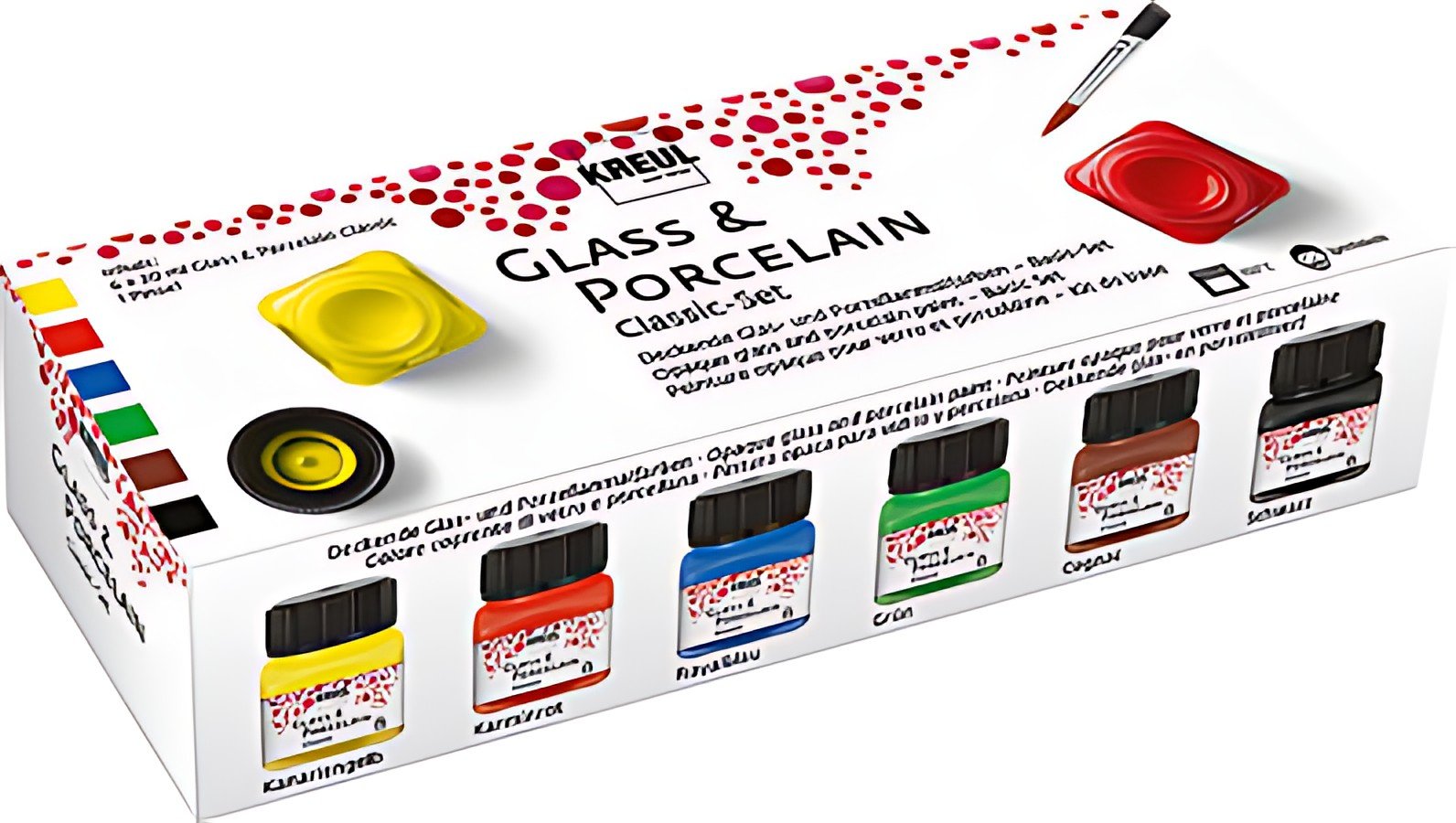 KREUL Peinture pour porcelaine "Glass & Porcelain", kit