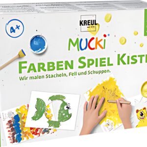KREUL Gouache aux doigts "MUCKI", kit de peinture pour jouer