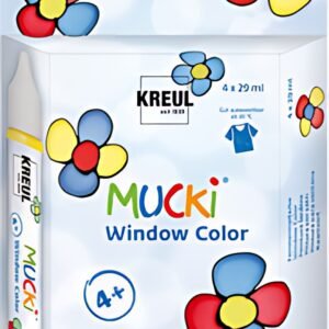 KREUL Window Color Pen "MUCKI", kit de 4