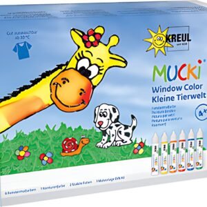 KREUL Window Color Pen "MUCKI", kit de 7