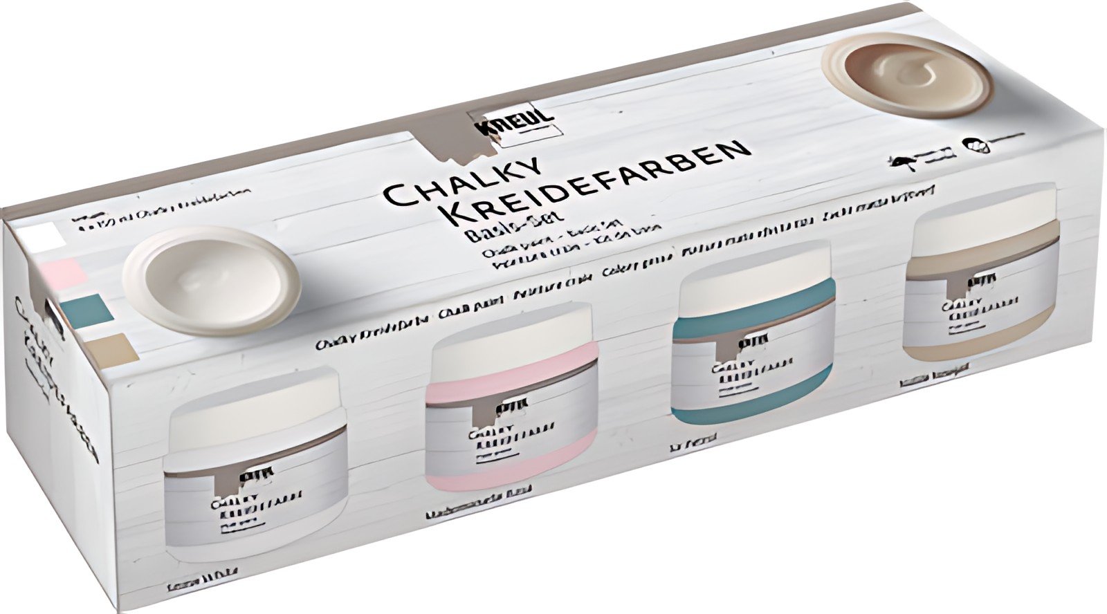 KREUL Peinture craie Chalky, set de base 4 x 150 ml