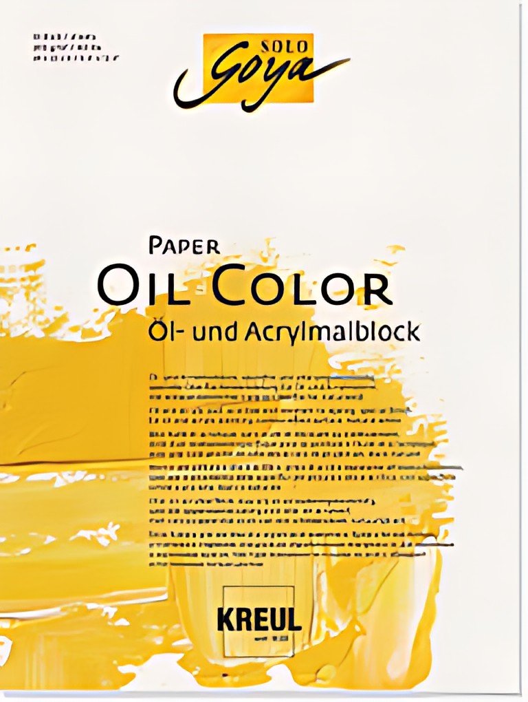 KREUL Bloc artistes SOLO Goya Paper Oil Color, 240 x 320 mm