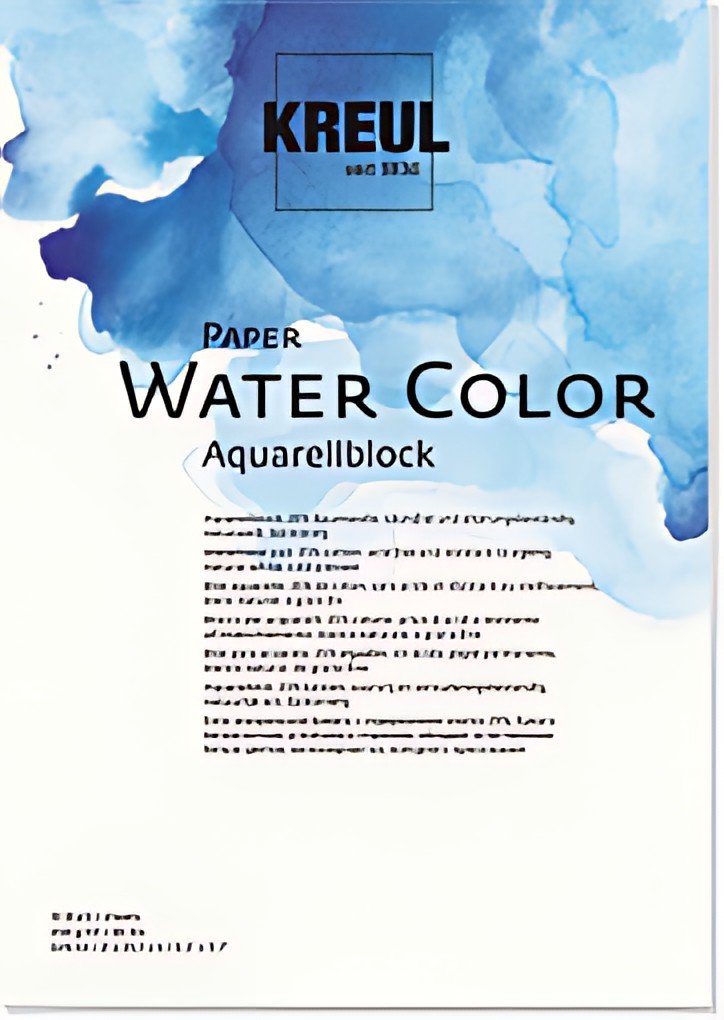 KREUL Bloc pour artistes Paper Water Color, A4, 10 feuilles