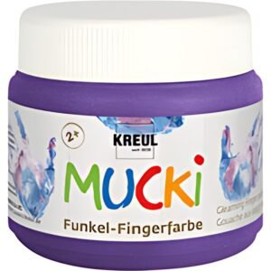 KREUL Gouache aux doigts nacrée "MUCKI", argent-dragon