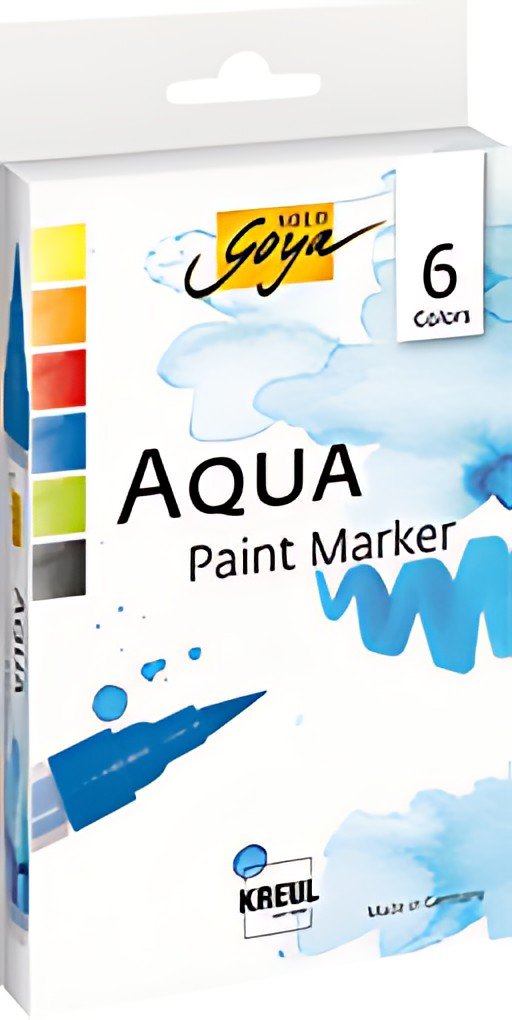 KREUL Stylo pinceau Aqua Paint SOLO Goya, set de 6 pièces