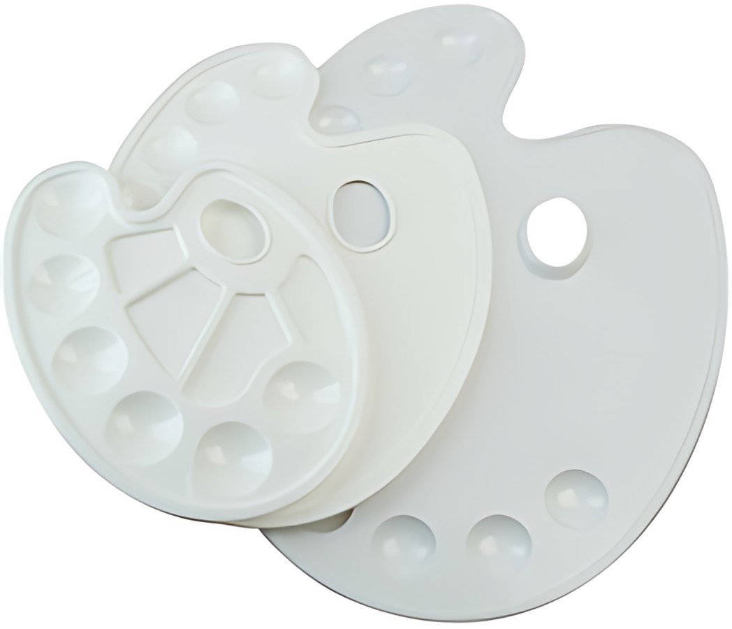 KREUL Palette de peinture SOLO Goya, plastique, ovale, blanc