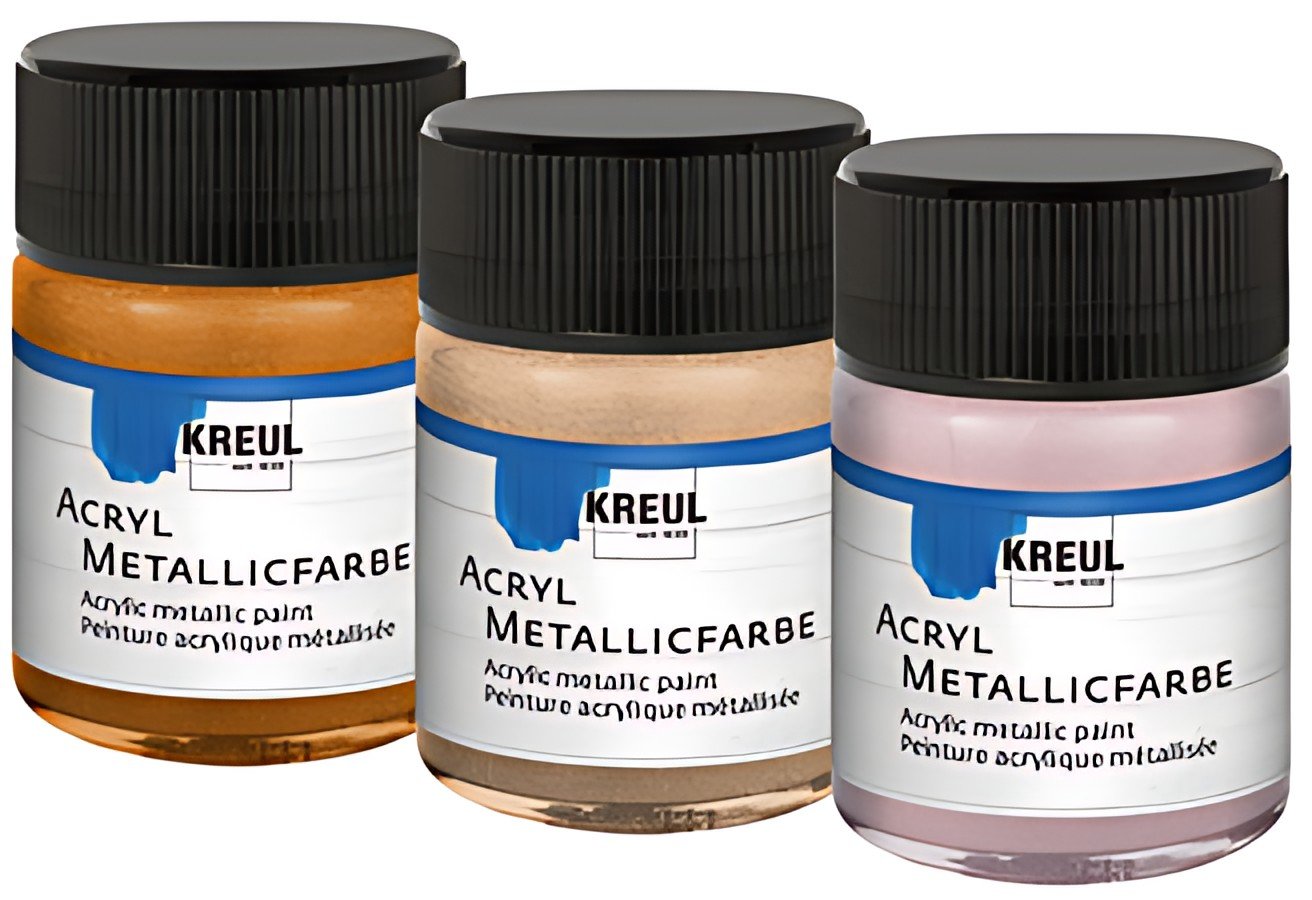 KREUL Peinture acrylique métallique, bronze doré, 50 ml