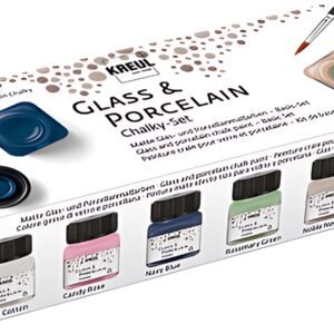KREUL Peinture pour verre et porcelaine Chalky, set de 6