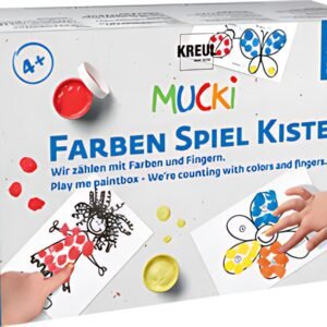 KREUL Gouache aux doigts "MUCKI", kit de peinture pour jouer