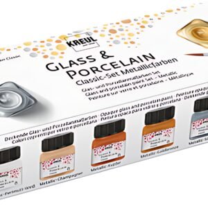 KREUL Peinture pour porcelaine "Glass & Porcelain" Métallisé