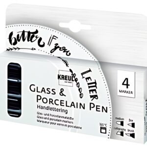 KREUL Marqueur pour porcelaine & verre, set de 4