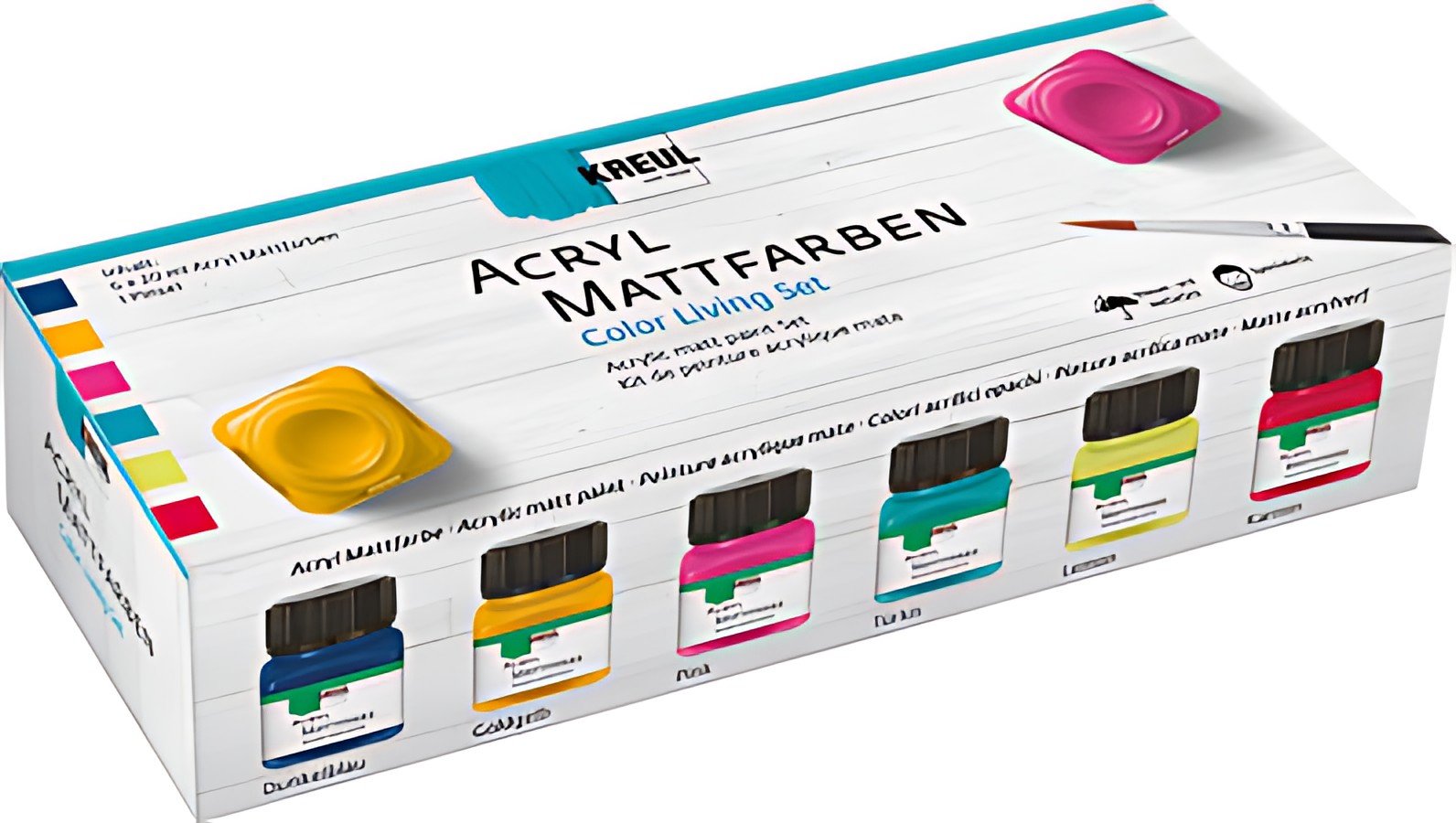 KREUL Peinture acrylique mate, kit Color Living