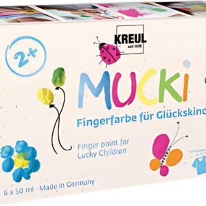 KREUL Gouache aux doigts "MUCKI" pour enfants chanceux