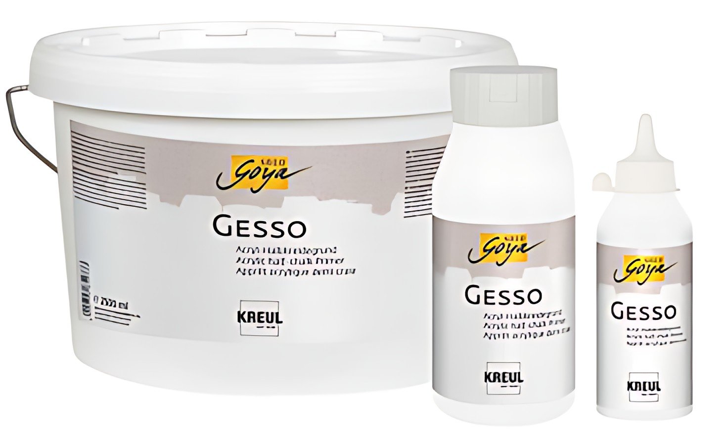 KREUL Apprêt acrylique SOLO Goya Gesso, blanc, 2,5 litres