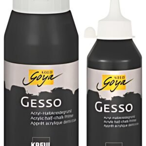 KREUL Apprêt acrylique SOLO Goya Gesso, noir, 250 ml