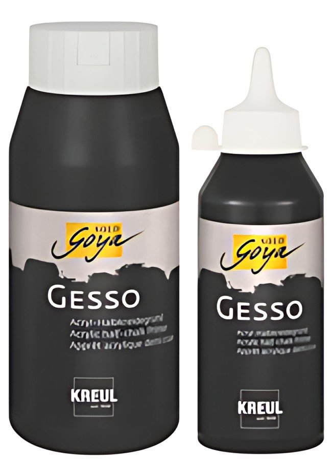 KREUL Apprêt acrylique SOLO Goya Gesso, noir, 250 ml