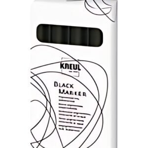 KREUL Black Marker, set de 4, noir
