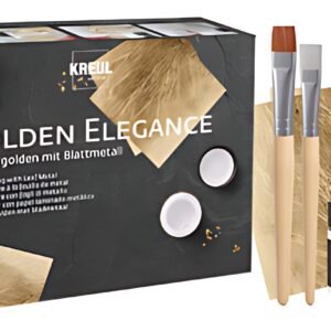 KREUL Dorure à la feuille de métal, Set Golden Elegance
