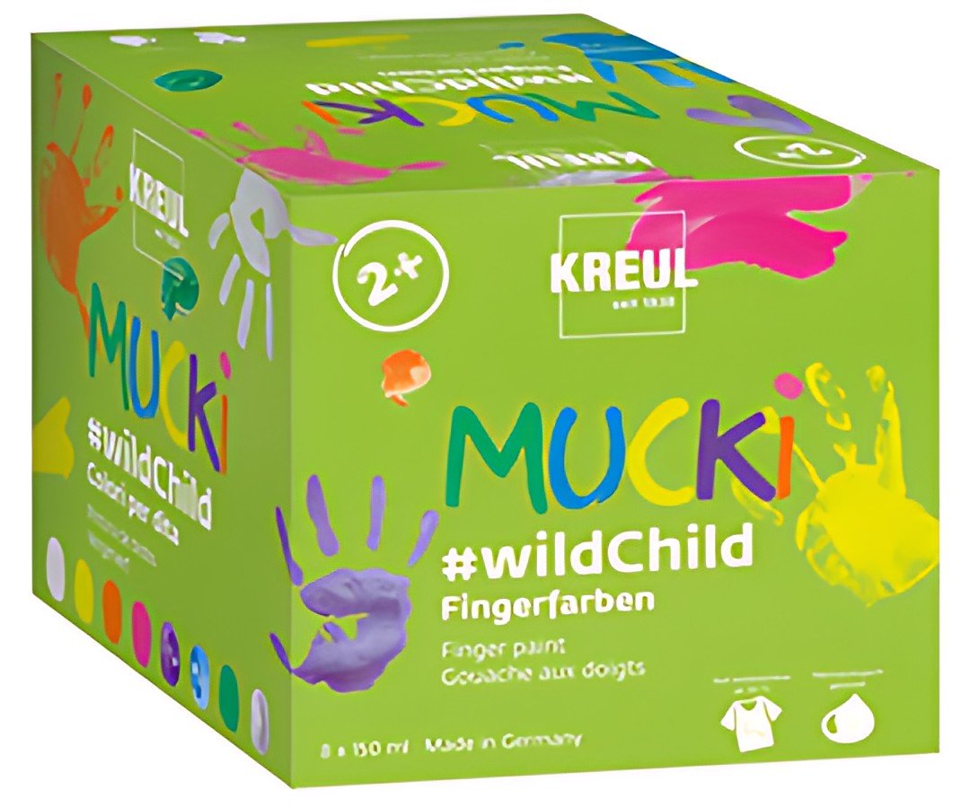KREUL Gouache aux doigts "MUCKI", set Premium #wildChild