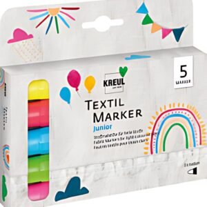 KREUL Feutre textile médium "Junior", set de 5